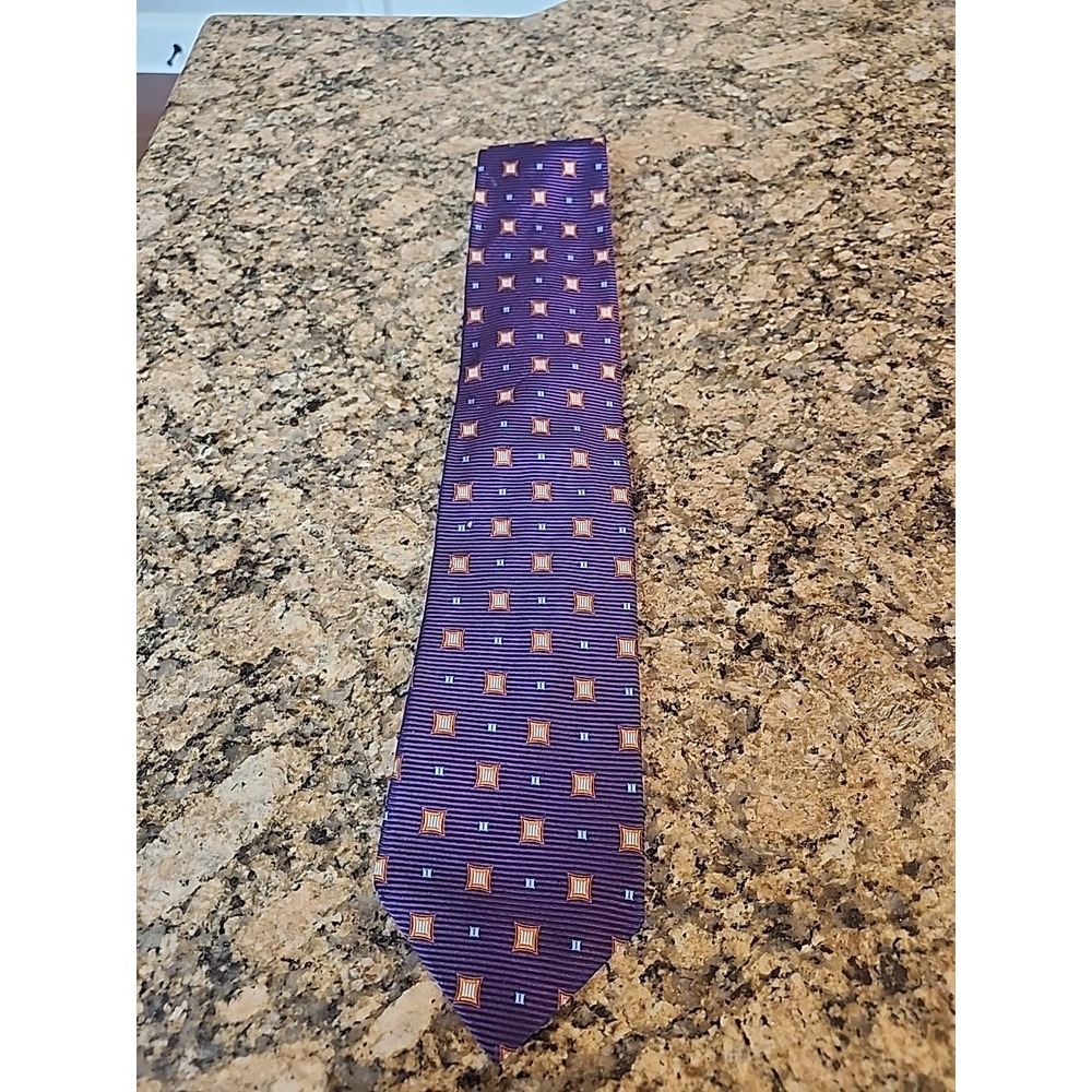 Altea Milano‎ Purple And Irange Tie, Great For Easter